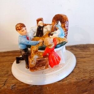 Vintage 1982 Sabastian Miniature Manger Scene Getting Close To Christmas